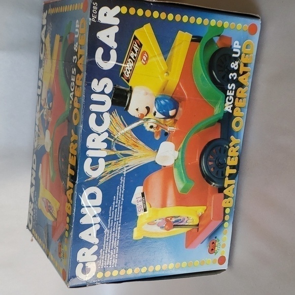 Vintage Grand Circus Action Toy Clown Car Battery Operated circa 1970 Apple Toys - Picture 9 of 15